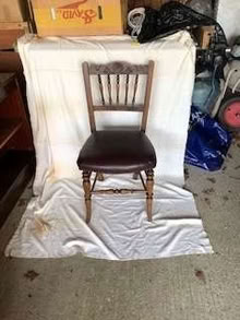 Photo of free Chair with rexine cover in puple (Paley Street SL6) #1