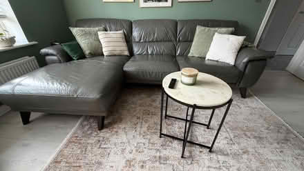 Photo of free Leather Sofa with Chaise lounge (Berryfields, HP18) #1