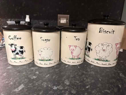 Photo of free Tea, coffee, sugar, biscuit jars (Penrith CA11) #1