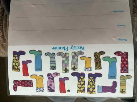 Photo of free Laminated A4 weekly planner (Moortown LS17) #3