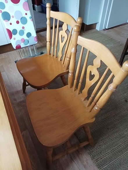 Photo of free Solid wood table and chairs (Maynooth, near train station) #3
