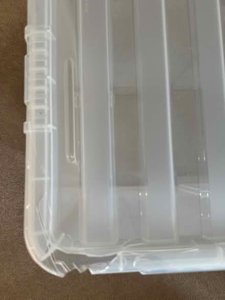 Photo of free 133L plastic storage box (damaged) (RG40 Central Wokingham) #2