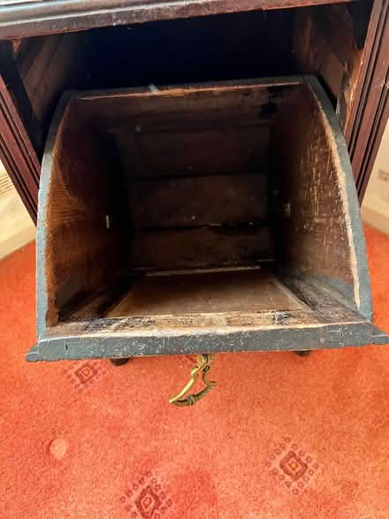 Photo of free Dark wood former coal box (OL7 Ashton) #3