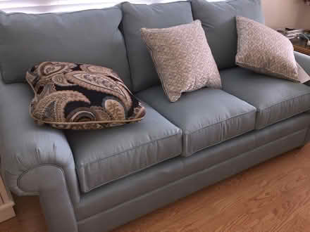 Photo of free Beautiful 3-seat blue sofa (Ocean View, DE) #3