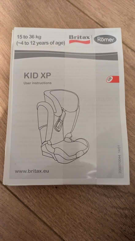 Photo of free Britax KID XP car seat. 15-36kg. (Grenoside S35) #2