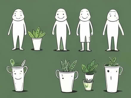 Photo of terracott plant pots. (Chapel End E4) #1