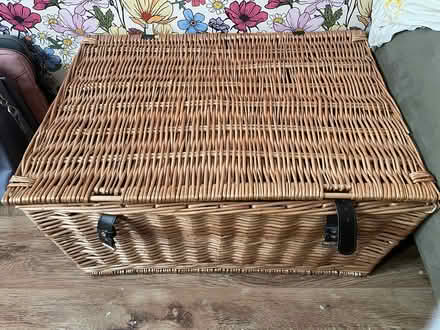 Photo of free Large wicker hamper (Halewood) #1