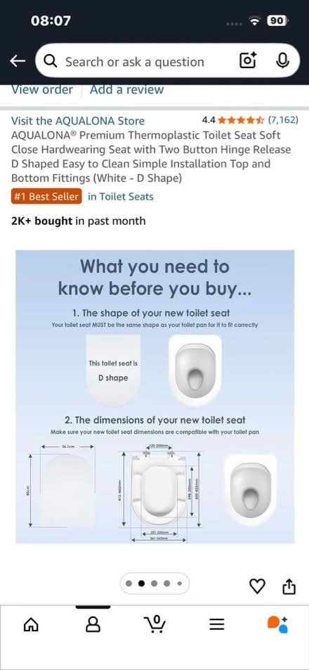 Photo of free Brand new toilet seat (SP11 Kimpton, Hampshire) #2