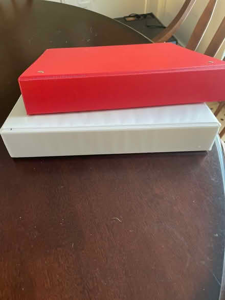 Photo of free Two 2” binders white& red (Reading, off West st) #1
