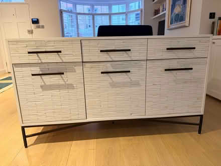 Photo of free Dining side table, with drawers and cupboards (white) (Kensington W8) #1
