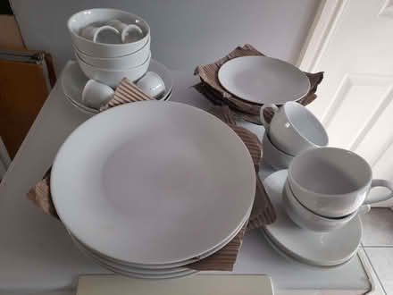 Photo of free White crockery not a full set also mixed cutlery (Courthouse Green CV6) #1
