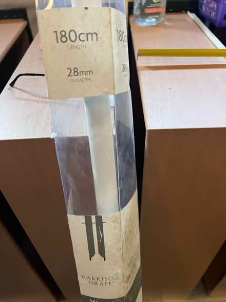 Photo of free White curtain pole (Lambs Green RH12) #1