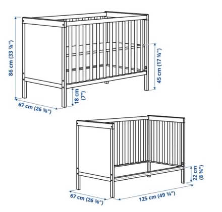 Photo of free Cot/bed + bedding (SW11) #3