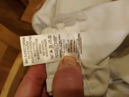 Photo of free Small pair blackout curtain lining (Hitchin SG4) #2