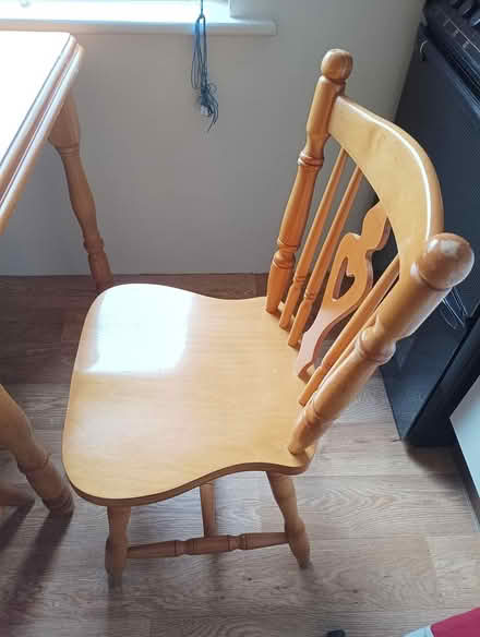 Photo of free Solid wood table and chairs (Maynooth, near train station) #4