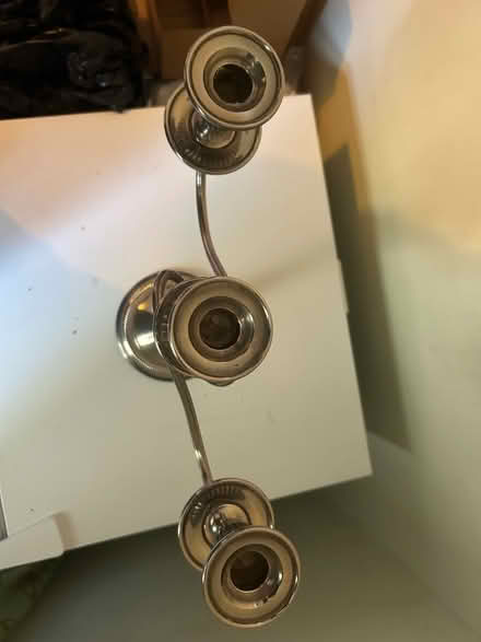 Photo of free Metal candelabra 32cm (Shenley Fields B29) #2