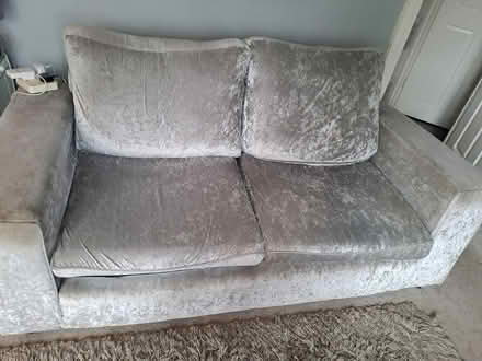 Photo of free Crushed velvet 3 and 2 sofa (Quinton B32) #2
