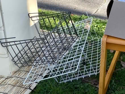 Photo of free Small dresser under shelf baskets (224 C Street, San Rafael) #2