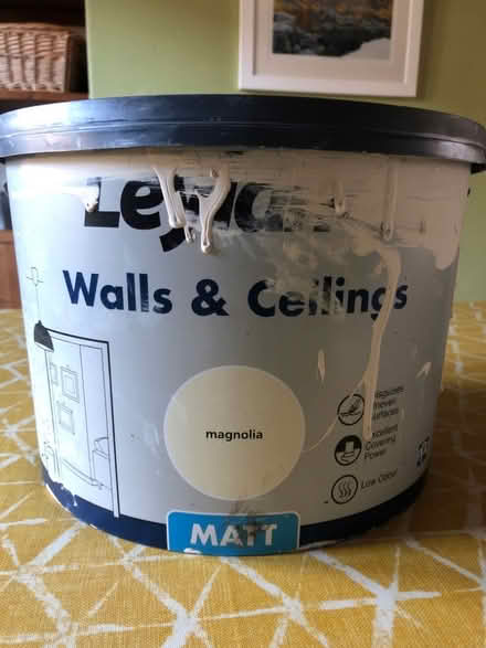 Photo of free About 5 litres of Matt magnolia paint (Fairfield LA1) #1