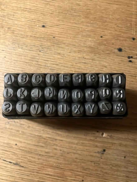 Photo of free Metal punch letters (Seven Sisters N15) #1