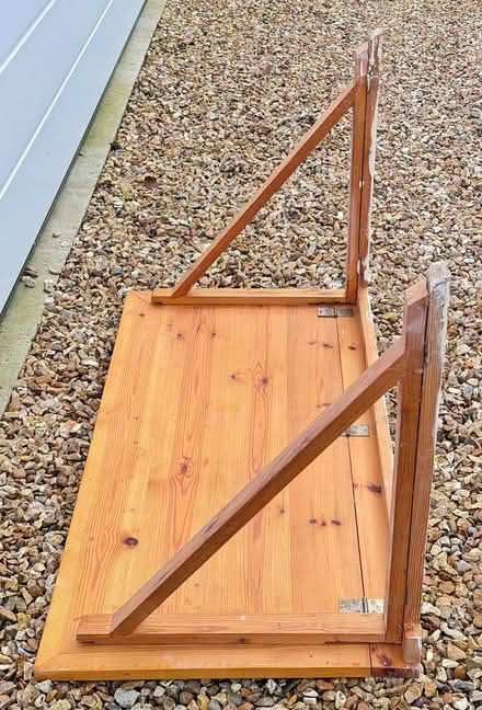 Photo of free Wall-mounted fold down pine table (East Marden) #2