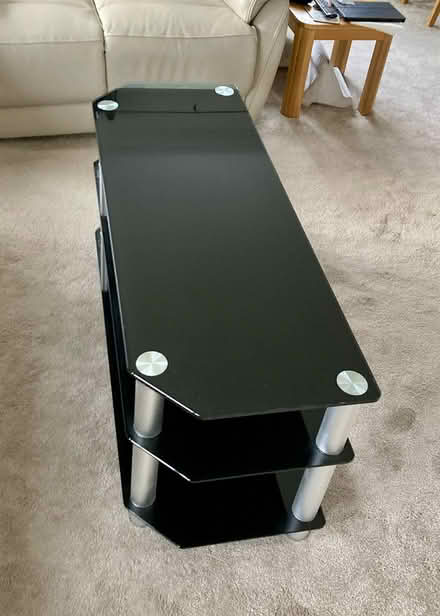 Photo of free Tv stand - black glass- 3 shelves - (Golden Cross BN27) #3