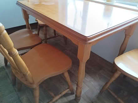 Photo of free Solid wood table and chairs (Maynooth, near train station) #1