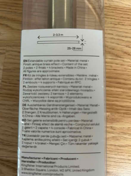 Photo of free Curtain Pole (Castleknock, Dublin) #3