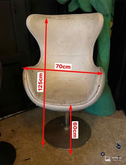 Photo of free Classic bucket chair (Lambs Green RH12) #1