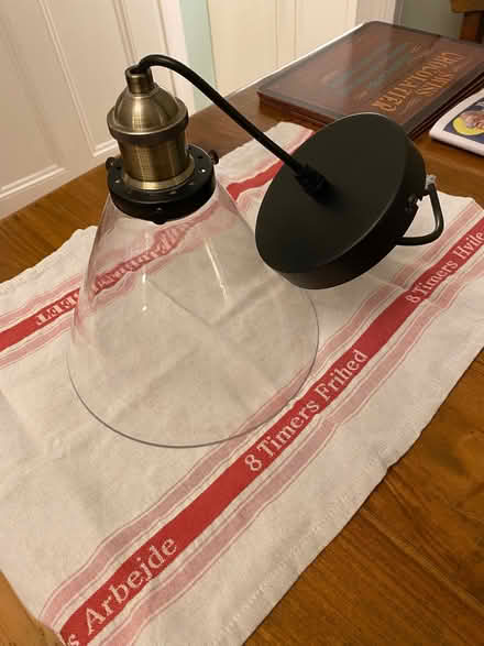 Photo of free Pendant light with glass shade (Mountier Court E11) #1