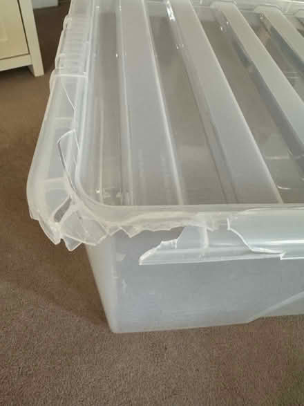 Photo of free 133L plastic storage box (damaged) (RG40 Central Wokingham) #3