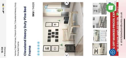 Photo of free Small single wooden bed frame. (Mortlake SW13) #1