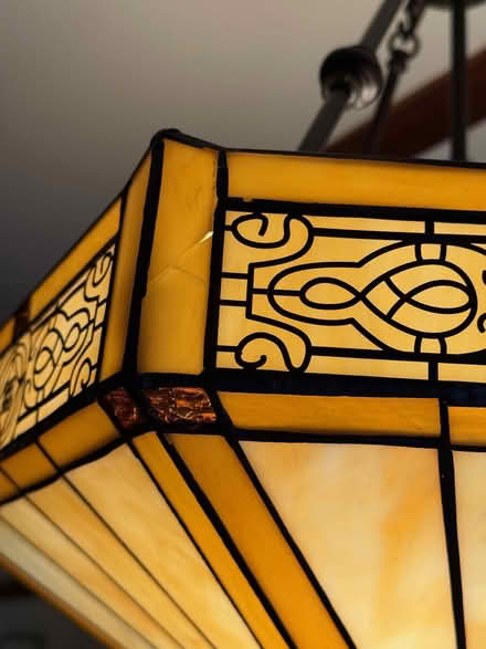 Photo of free Stained Glass Pendant Light (Fairfax) #3