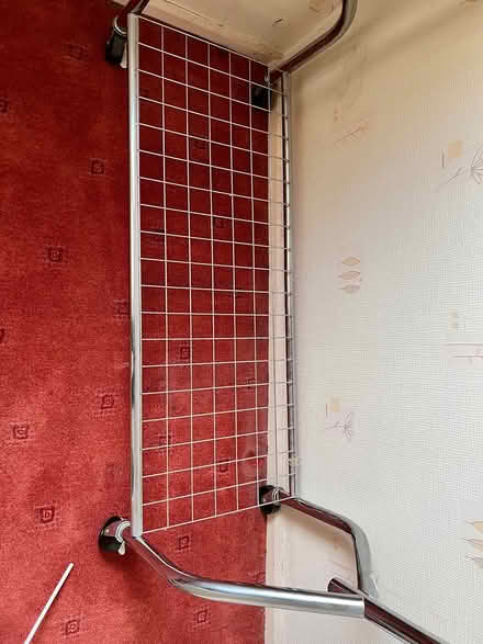 Photo of free 5ft metal coat rail on wheels (OL7 Ashton) #2