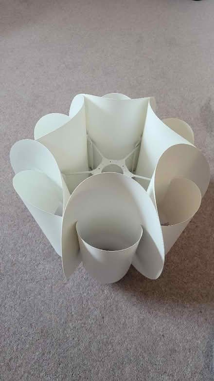 Photo of free White plastic lampshade (Palmer Park RG6) #1