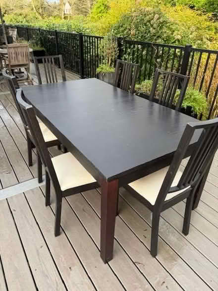 Photo of free Ikea Extendable Dining Table and 6 chairs (West Byfleet KT15) #2