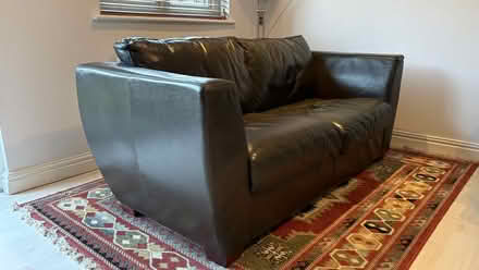 Photo of free Real Leather 2 Seater Sofa_Dark Chocolate-Brown (Chalfont Common SL9) #3