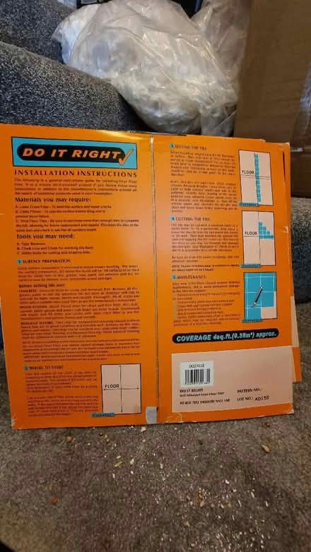 Photo of free 7 packs of 4 vinyl adhesive tiles (DA12) #2