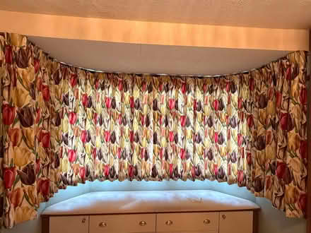 Photo of free Sanderson Early Tulips Design Curtains (Banstead SM7) #2