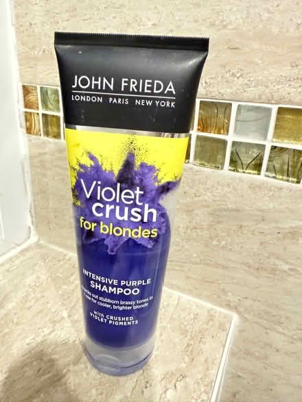 Photo of free John Freida Violet Crush shampoo - half used (Finchampstead RG40) #1
