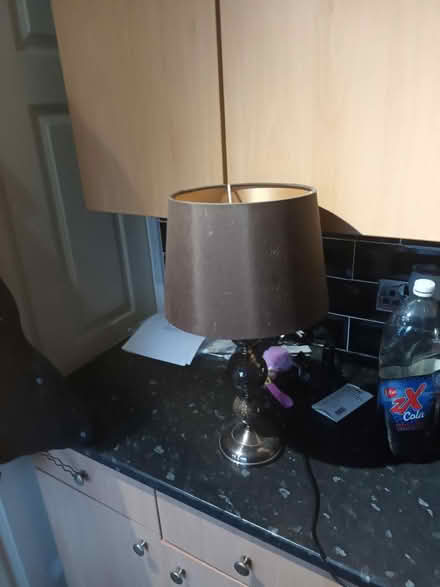 Photo of free Brown mosaic pattern lamp (Walker NE6) #1