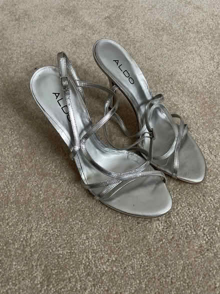 Photo of free Ladies silver dress shoes size 38 (Bayshore) #1