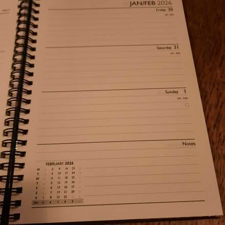 Photo of free 2026 Diary (Witton le Wear DL15) #3