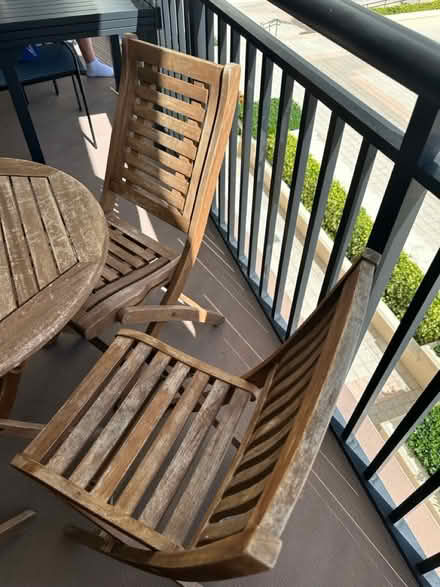 Photo of free Outdoor wooden furniture (33432) #1