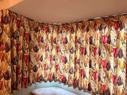 Photo of free Sanderson Early Tulips Design Curtains (Banstead SM7) #1