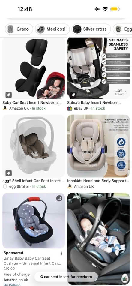 Photo of carseat inserts for baby (Croydon CR0) #1