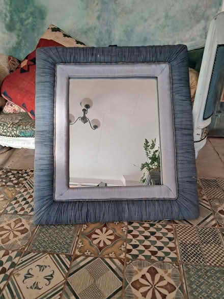 Photo of free Large Mirror and Upholstered Frame (Rosudgeon TR20) #1