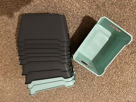 Photo of free 11 mini storage tubs, great used condition! (Oldfield Park) #1