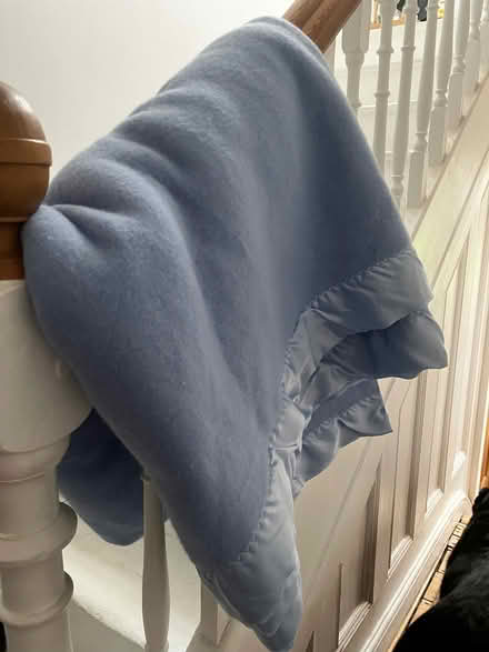 Photo of free Large all wool blue blanket (Walton Manor OX2) #1