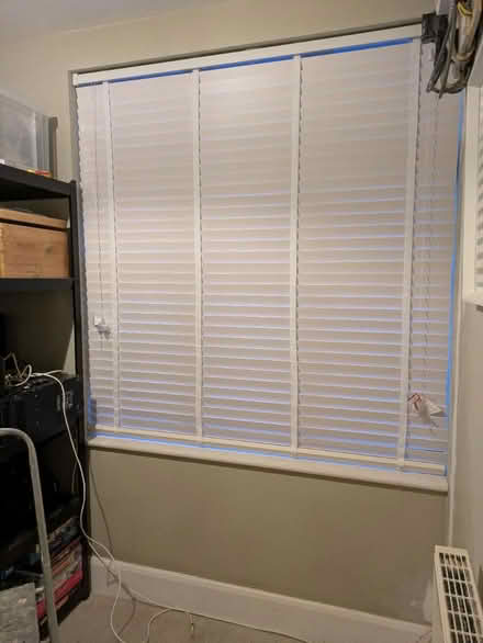 Photo of free White slatted blinds (Botley, OX2) #1